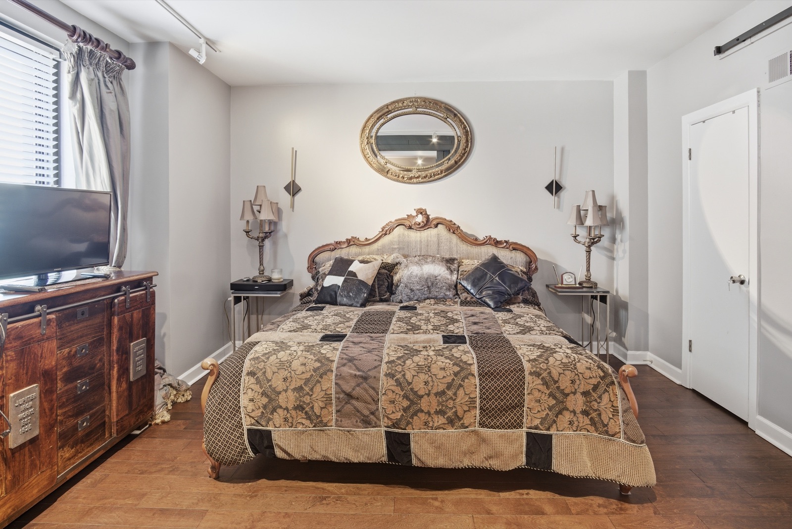 Bedroom with king bed
